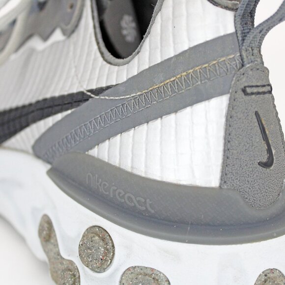 Nike React Element 55 Quilted Grid White Men's - CI3835-001: Size 10.5 - Picture 7 of 7